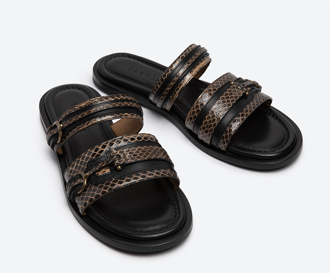 SR4733 ELAPHE RADIATA HAVANA/DIVER NERO 2