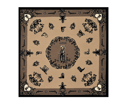 FOULARD WESTERN GRIGIO