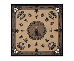 FOULARD WESTERN GRIGIO ref: