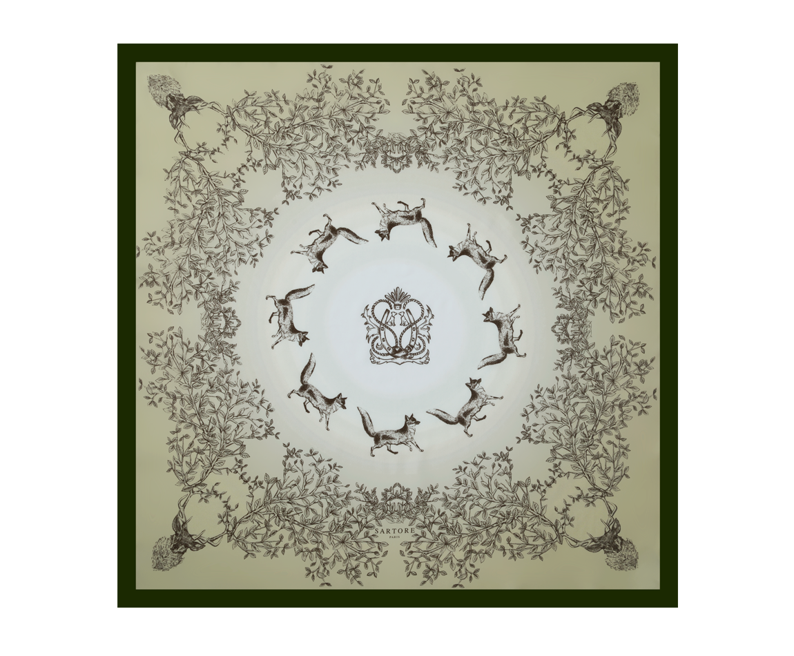 FOULARD NATURE OLIVA 1