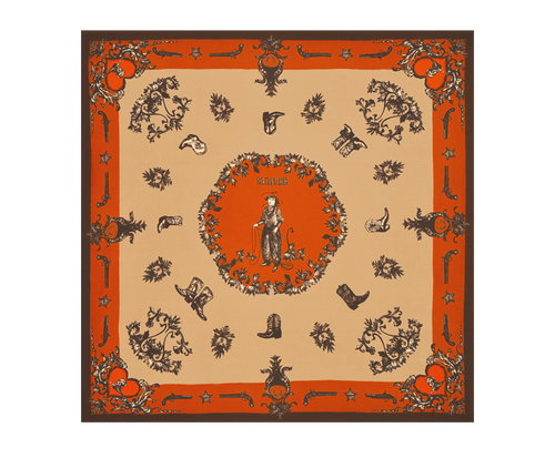 FOULARD WESTERN ARANCIO