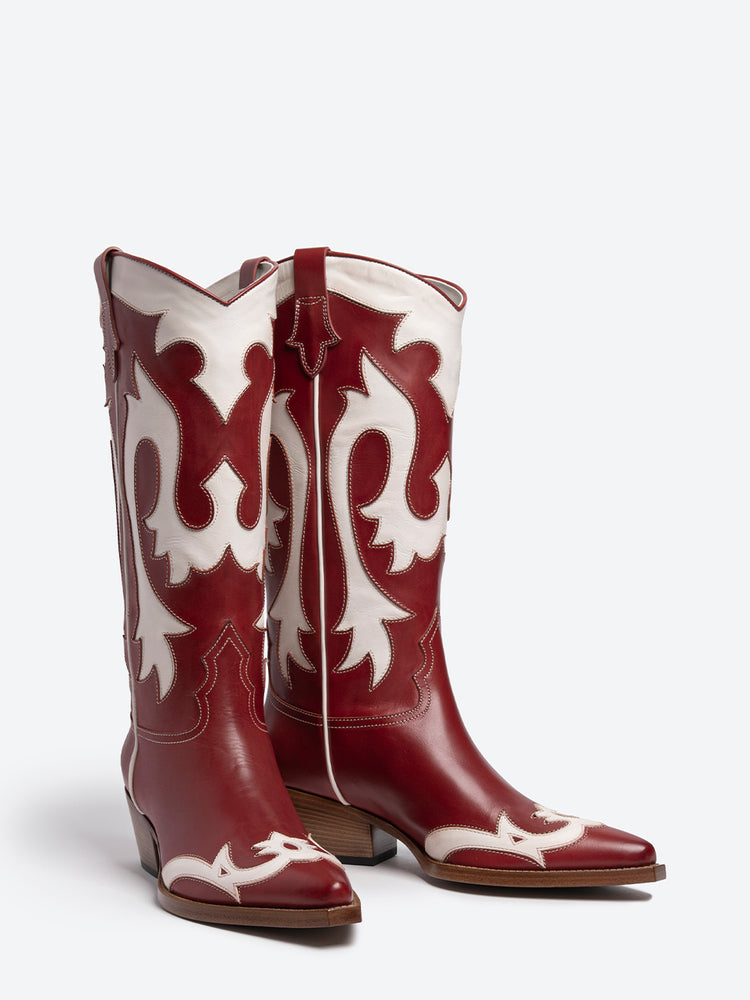 SR4856 PARMA ECRU/CARMINE 2