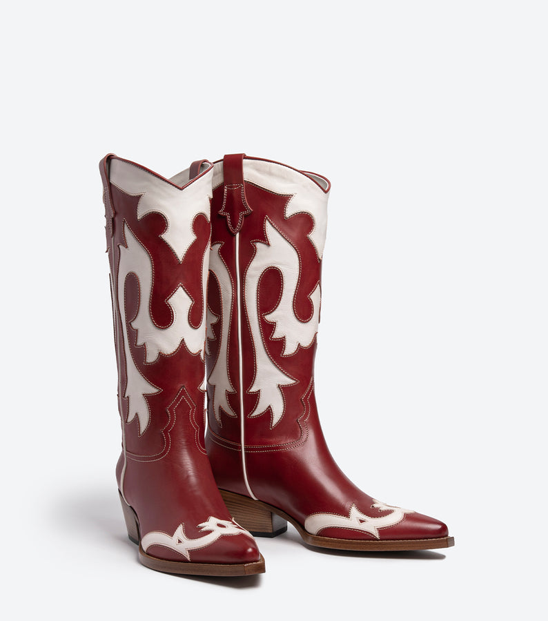 SR4856 PARMA ECRU/CARMINE