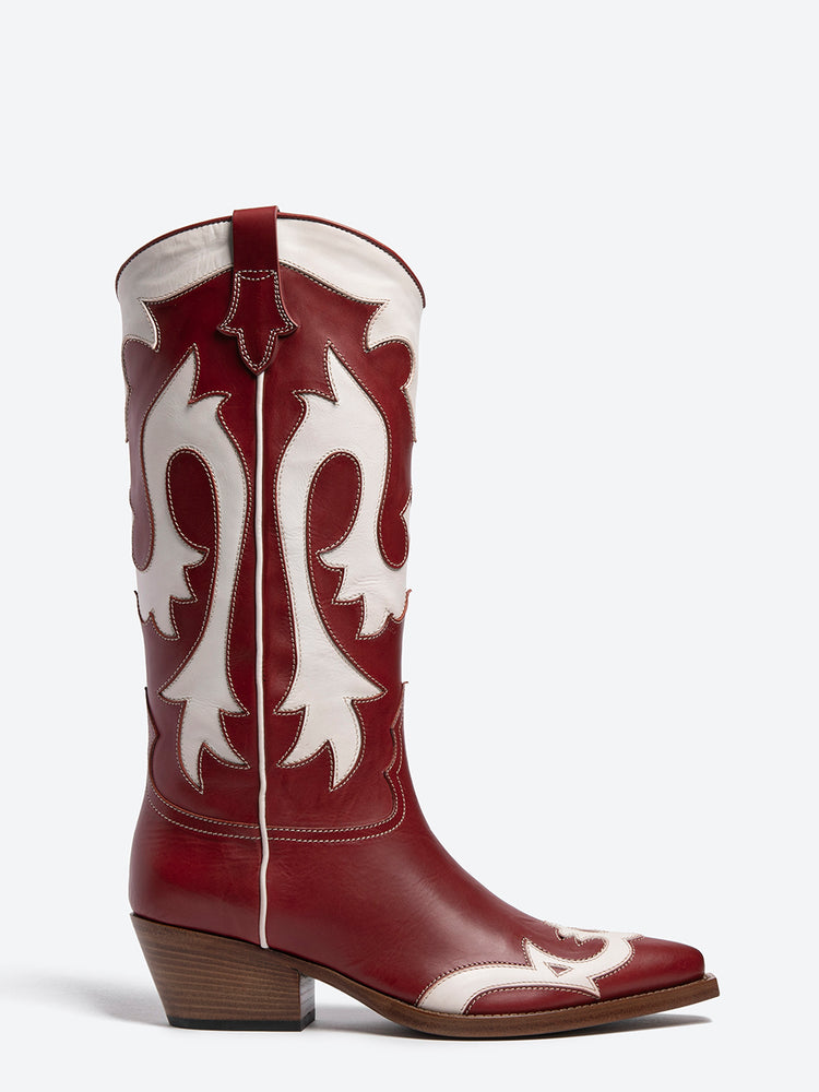 SR4856 PARMA ECRU/CARMINE 1