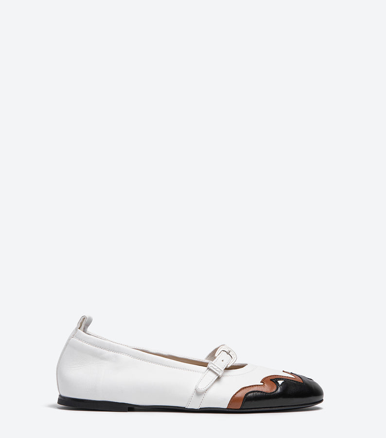 SR4913 NAPPA BIANCO/CUOIO/NERO