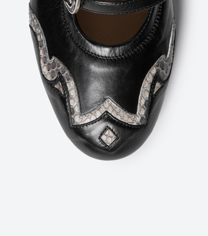 SR4913P NAPPA/PITONE NERO/ROCCIA